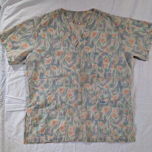MOBB WOMEN'S MEDICAL UNIFORM PULL OVER TOP SHORT SLEEVE DENTAL NURSE WEAR